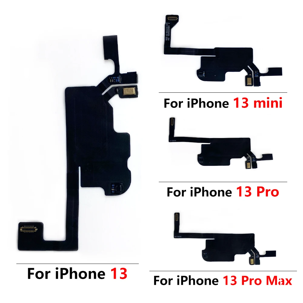 

1pcs Top Front Earpiece Flex Cable For IPhone 13 Pro Max / For Iphone 13 mini Sensor Proximity Small Earphone Ear Speaker