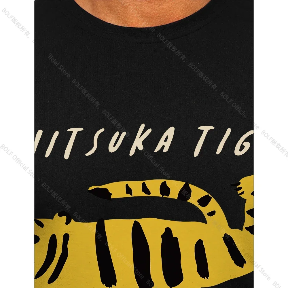 Onitsuka Tiger Printed Men's Funny T-Shirt 100% Cotton Oversized Casual Graphic Tees for Men Summer Tops