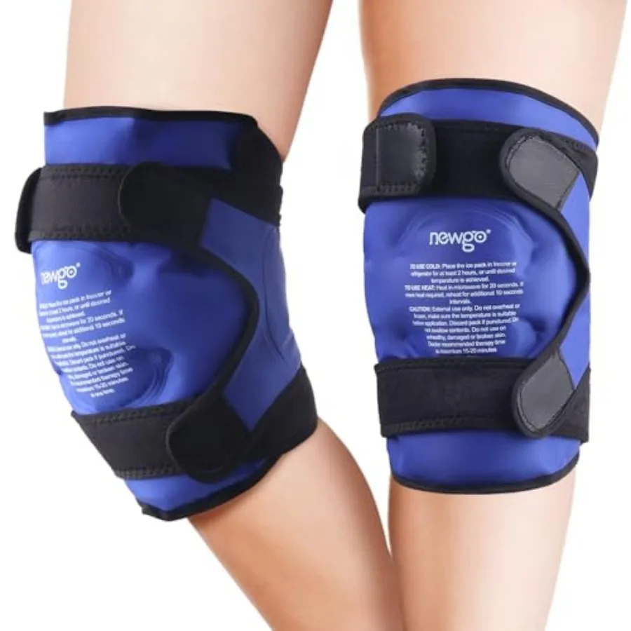 

Ice Pack for Knees Injuries Reusable, 2 Pack Knee Ice Pack Wraps Around Entire Knees for Replacement Surgery Recovery, Gel Cold