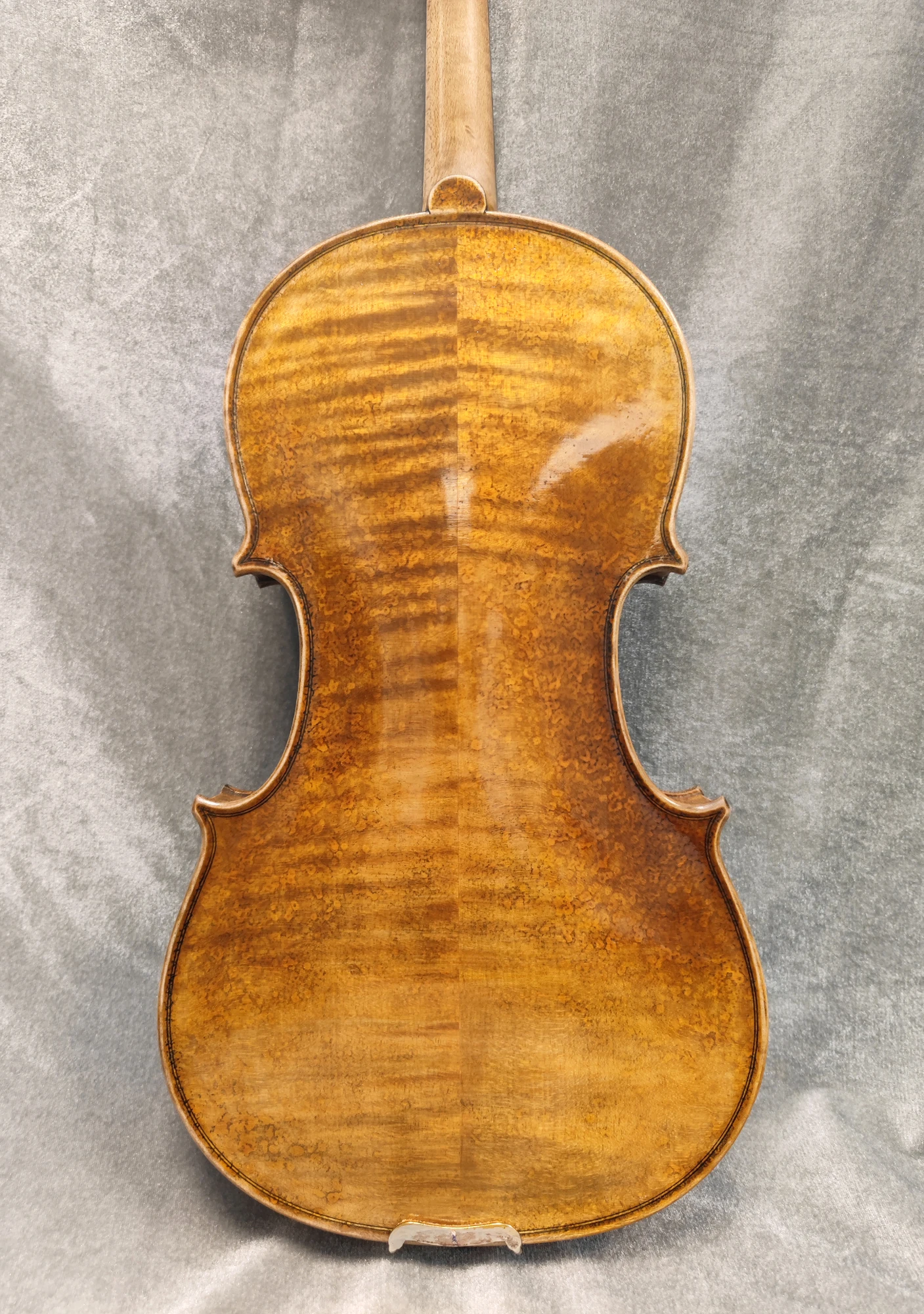 4/4 Handmade Violin, Flamed Two-Piece Back, 20-Year Luthier Hand-Rubbed Varnish, Ebony, Full Set Case/Bow/Shoulder Rest