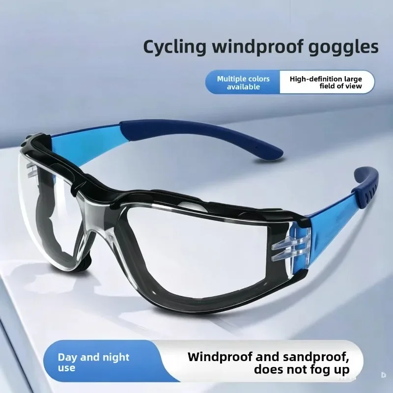 Outdoor Cycling Windproof Safety Goggles Anti Impact Anti Splash Dust Proof Non Fogging Protective Eyewear Industrial