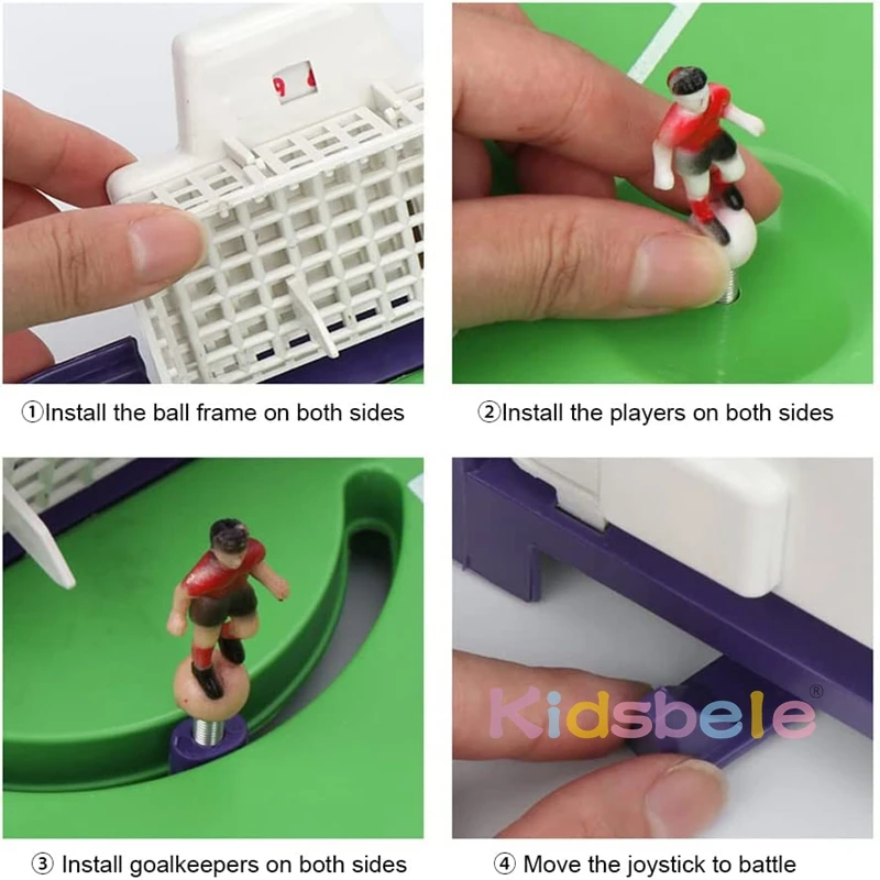 Kids Mini Competitive Soccer Football Field Desktop Interactive Table Game Puzzle Toy Children's Educational Two-person Battle