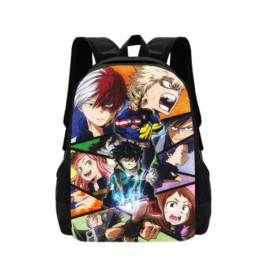 Mochila My Hero Academia Children Backpack Cartoon School Bags for Boys Girls Amine Game Book Bags Durable and Light Weight