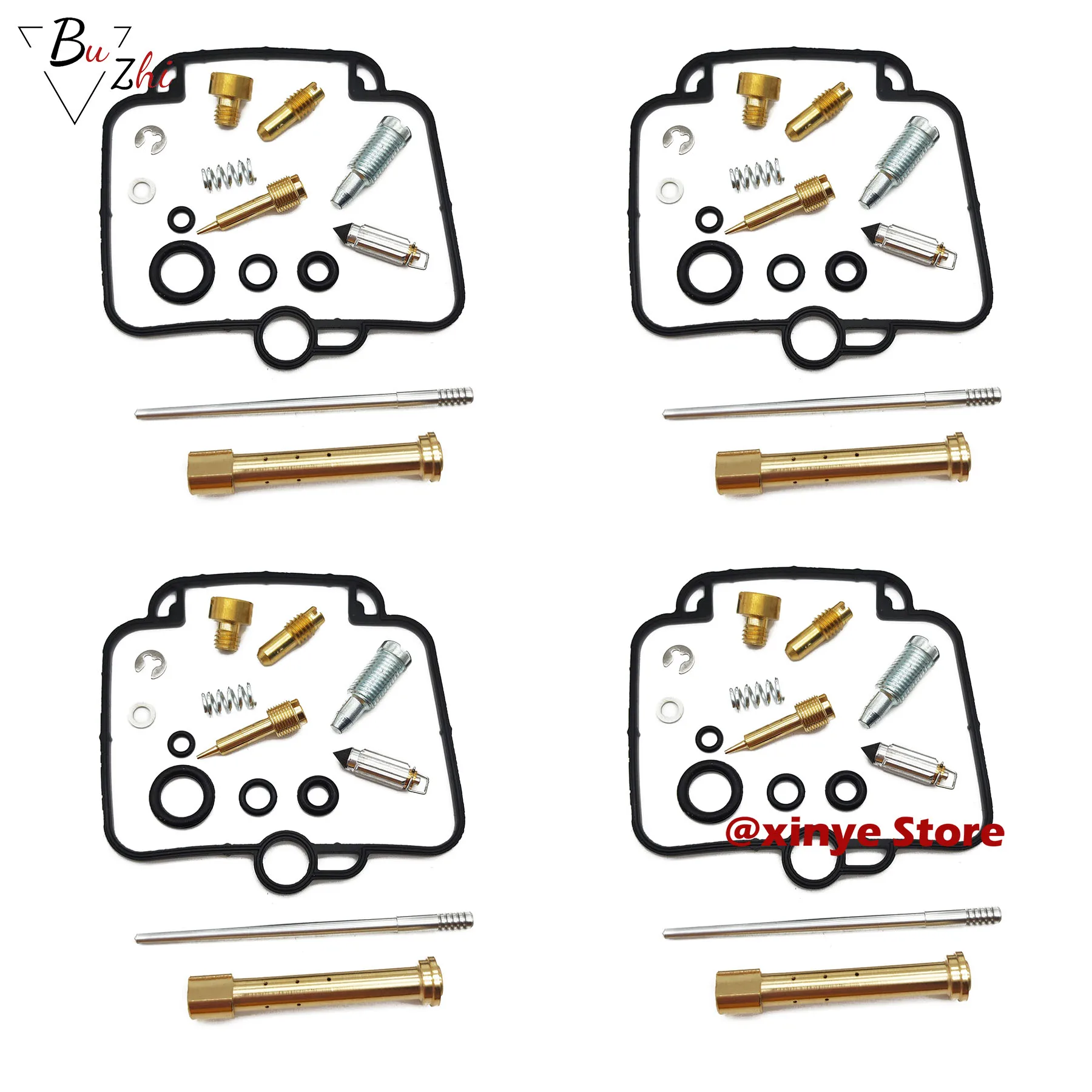 for Suzuki Bandit 400 GSF400 Motorcycle carburetor repair kit floating needle seat gasket Mixture Pilot Screw Set parts