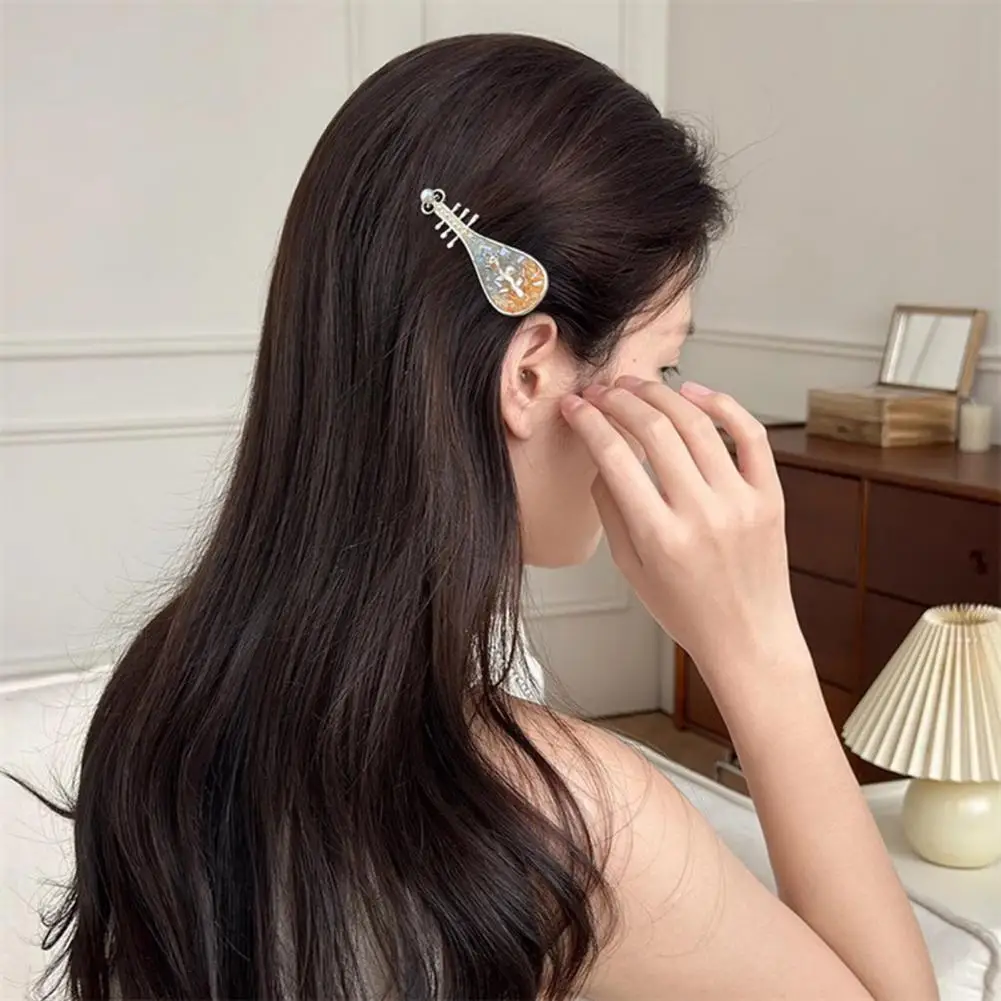 Hair Barrettes Metal Hair Accessories Elegant Faux Pearl Floral Hair Clips Set Formal Hairstyle Accessories for Women Secure Fit