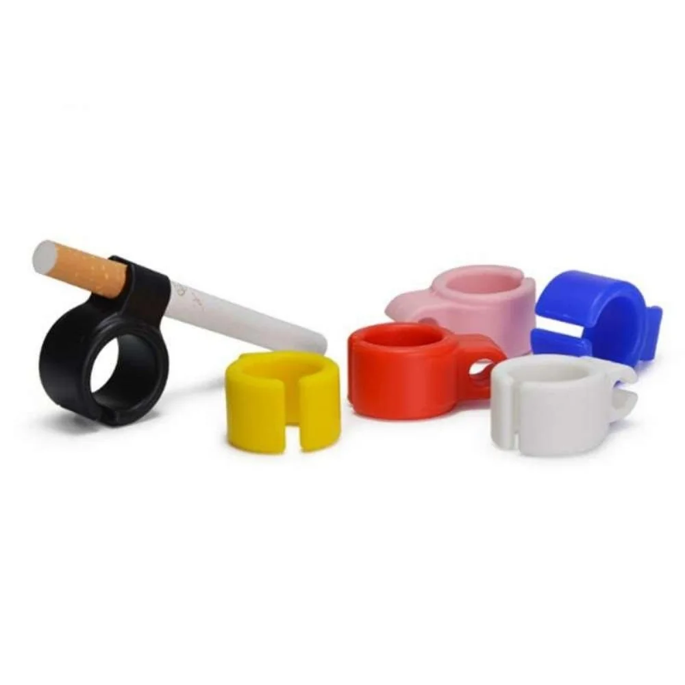 Creative Finger Protector Silicone Cigarette Holder Ring for Regular Smoking Accessories