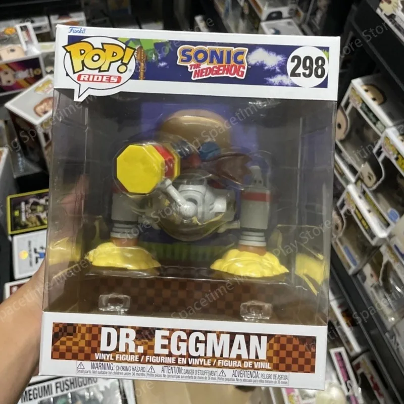 Funko POP Rides Sonic The Hedgehog #298 Item#70584 Dr. Eggman with Flying Machine Collectible Vinyl Character Statue Model