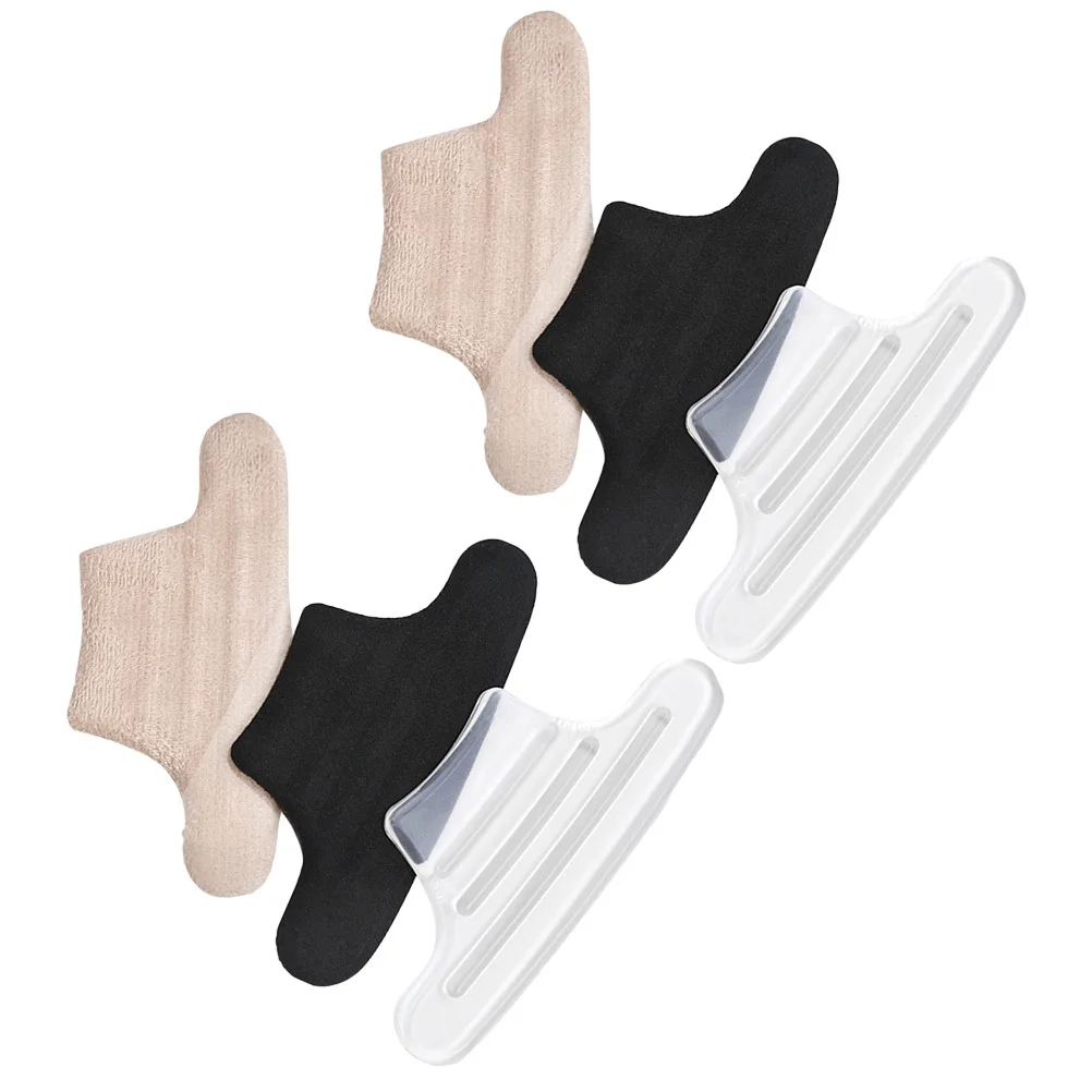 3pcs Heel Pads For Shoes Anti-Wear Feet Sticker Blister Prevention High Heel Comfort Dancing Relief Universal Size Black
