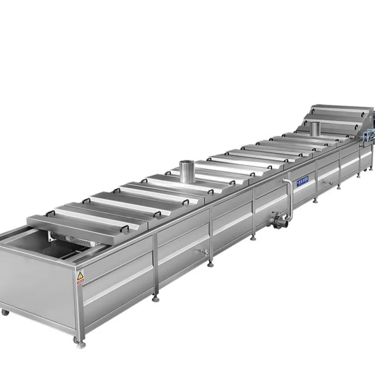 

Water bath, spray, pasteurizer, sterilizer, low temperature, equipment, double layer, mesh belt