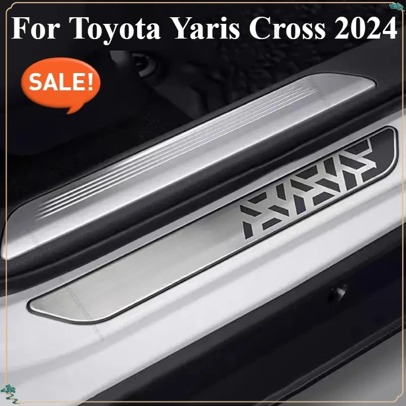 مناسبة لشرائط عتبة تويوتا يارس كروس 2023 2024، دواسات الترحيب، شرائط عتبة ياريس #1