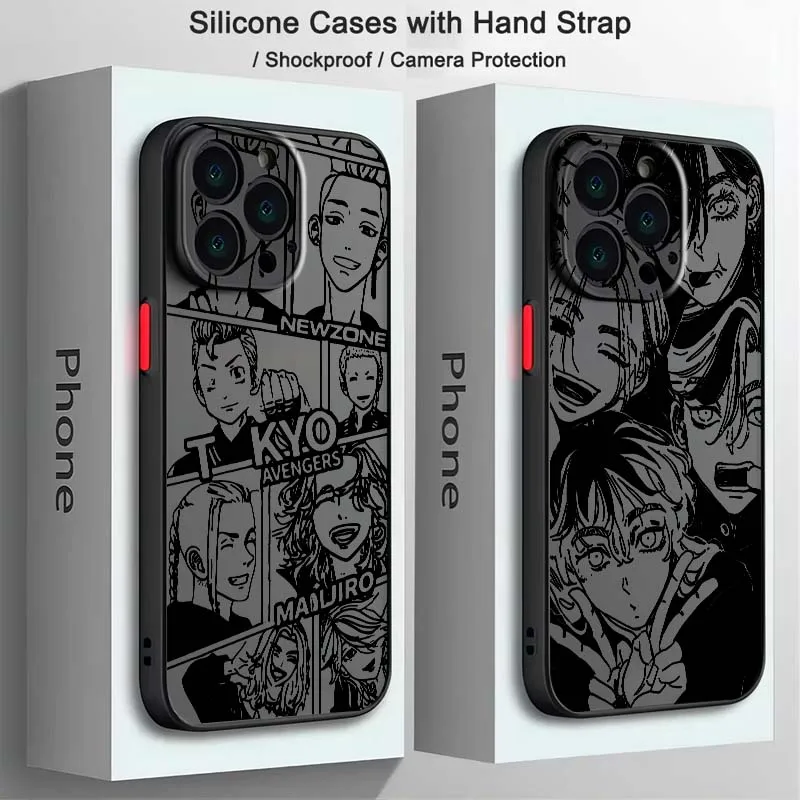 Funda de Teléfono Translúcida Esmerilada de Tokyo Revengers, Popular para Apple iPhone 17 Air 16 15 14 13 12 11 XS X Pro Max Plus
