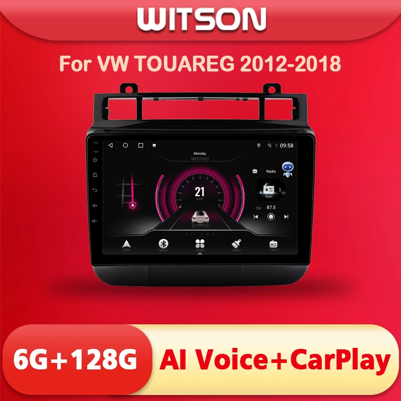 

WITSON 9 inch Android 12 AI VOICE Car Radio For VW TOUAREG 2012-2018 Carplay GPS Navi Auto Stereo Multimedia