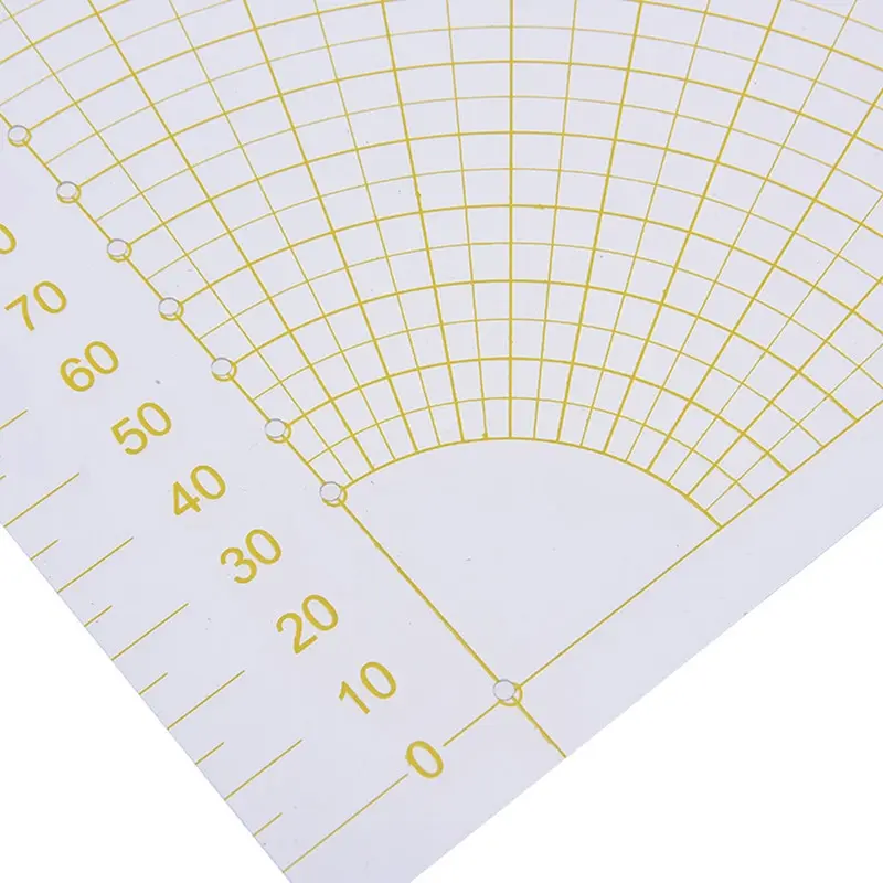 Transparent Acrylic Sector Patchwork Ruler Cutting Ruler Measuring, Drawing Tools DIY Sewing And Quilting