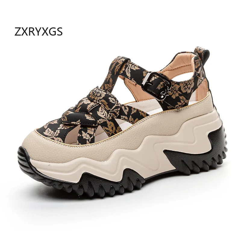 zxryxgs-2026-new-summer-round-toe-hollow-genuine-leather-sandals-fashion-casual-sshoes-thick-sole-non-slip-heighten-sandals-tide