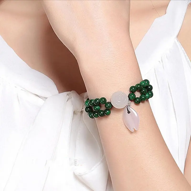 

Винтажный плетеный тибетский браслет из натурального волокна с бисером, этнический богемный ремесленный регулируемый гипоаллергенный летний подарок для женщин