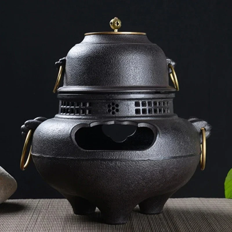 Ghost Noodles  Furnace Large Carbon Cast Iron Stove Fo Tan Japan Style Manual Cooking Huobo Zhenzhai Wind