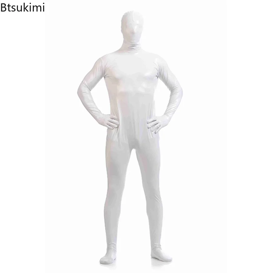 مثير ارتداءها لامعة Catsuit للجنسين أزياء Zentai دعوى الكبار والأطفال مرحلة الأداء الملابس هالوين حزب تأثيري ازياء #2