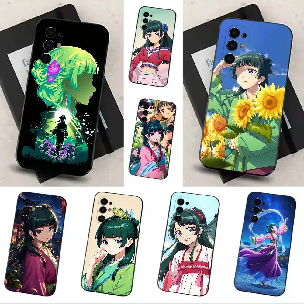 The A-Apothecary Diaries Maomao Phone Case Black Soft Case For Samsung S24,S23,S21,S22,S24,S30,S20Ultra Plus