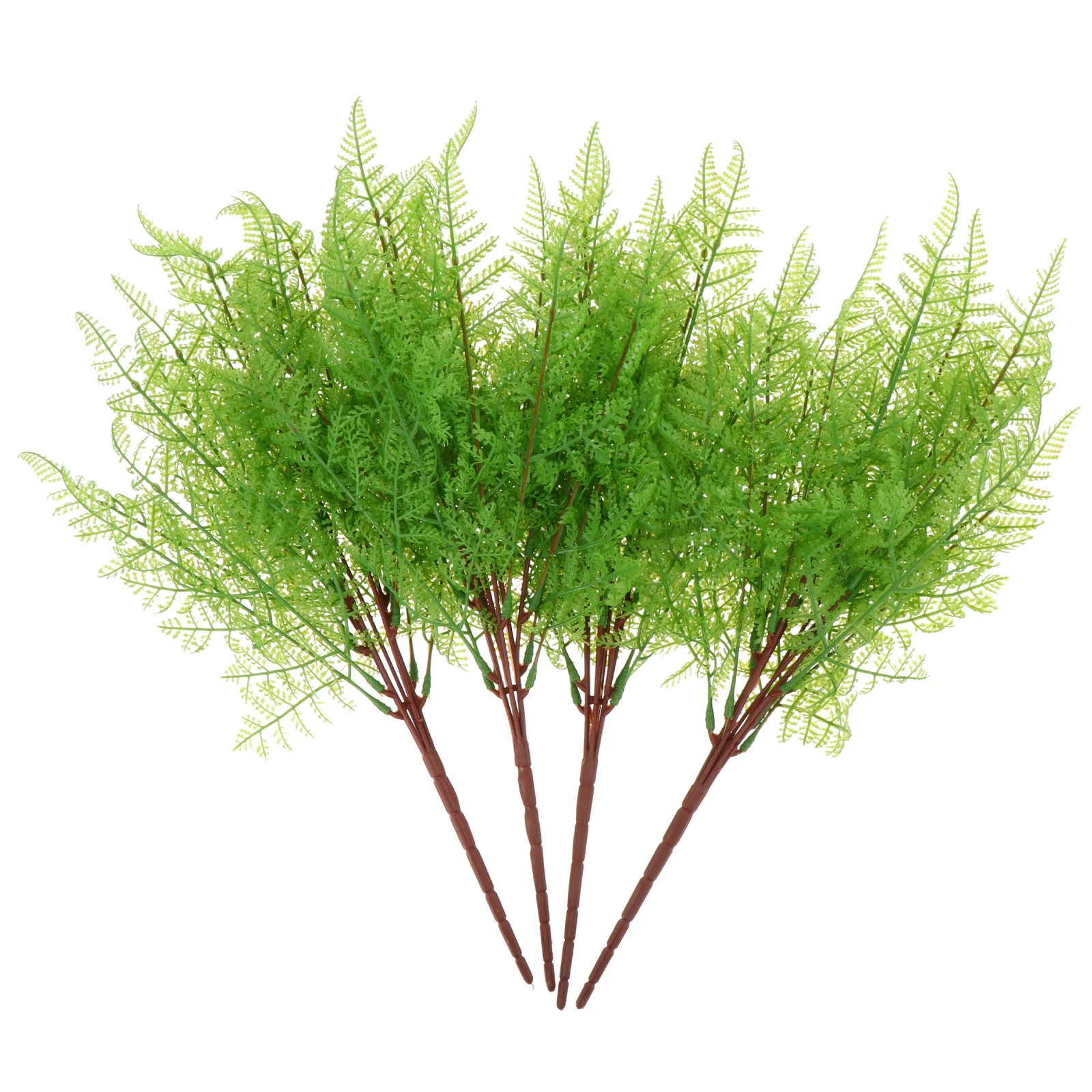 

4Pcs Faux Green Fern Simulation Artificial Plants for Home Office Cafe Decorative Greenery Fake Plant Flower Arrangement