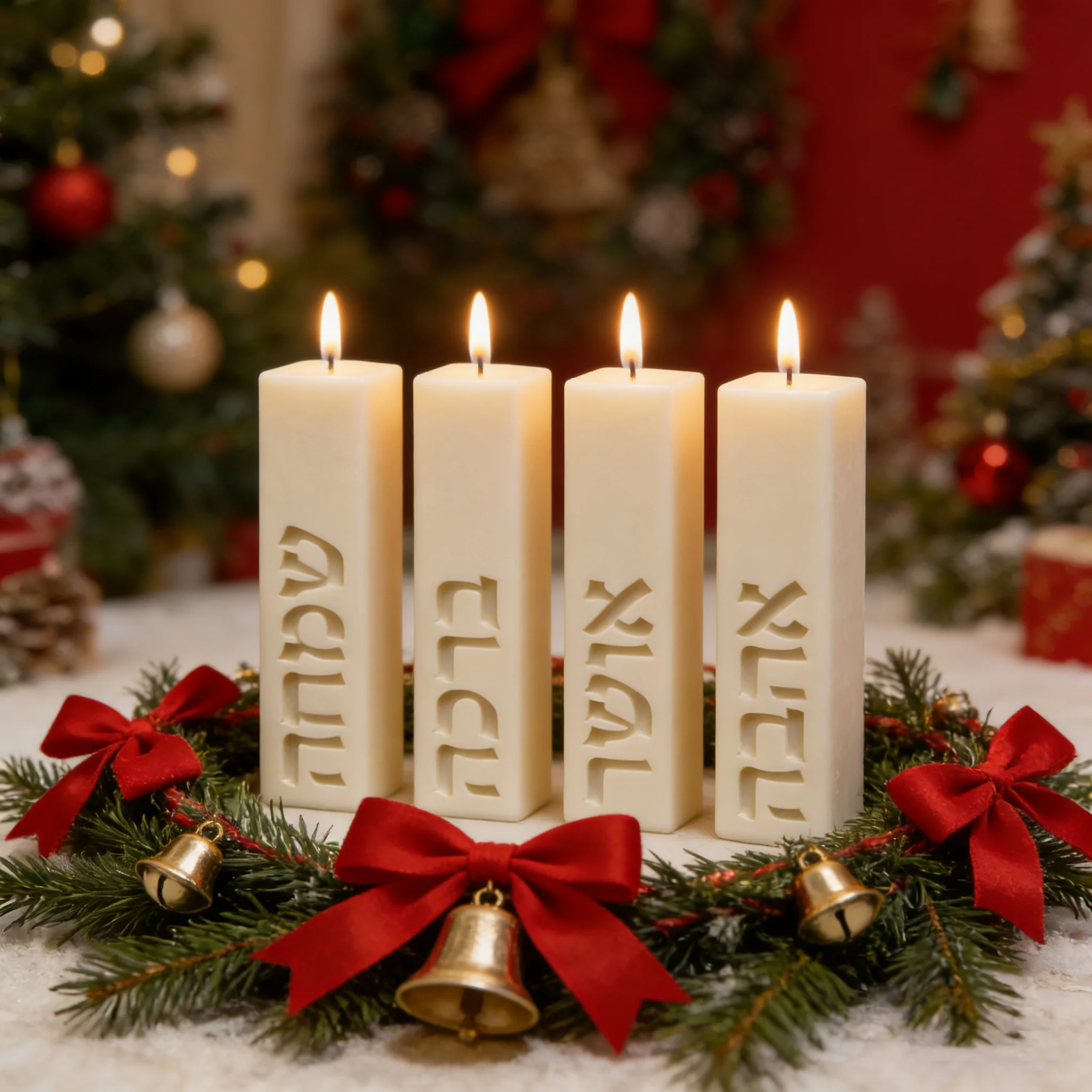 

DIY Silicone Mold for Candles - Hebrew Letters, Jewish Festival Blessing Candle Wax Making Supplies, Handmade Craft Gift