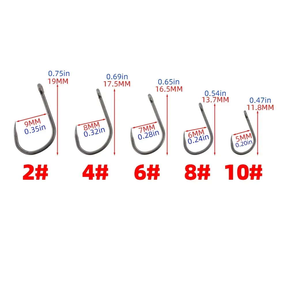 barbless fishing hooks sizes FUSIGO Kit, 180pcs Carp Fishing Hooks Small Trout Hooks Curved Shank Fly Tying Hooks Circle Hooks for Hair Rig Carp Fishing Tackle Saltwater Freshwater : Sports It has a 3X long shank and comes in sizes #14#6 Guru MWG barbless hook 