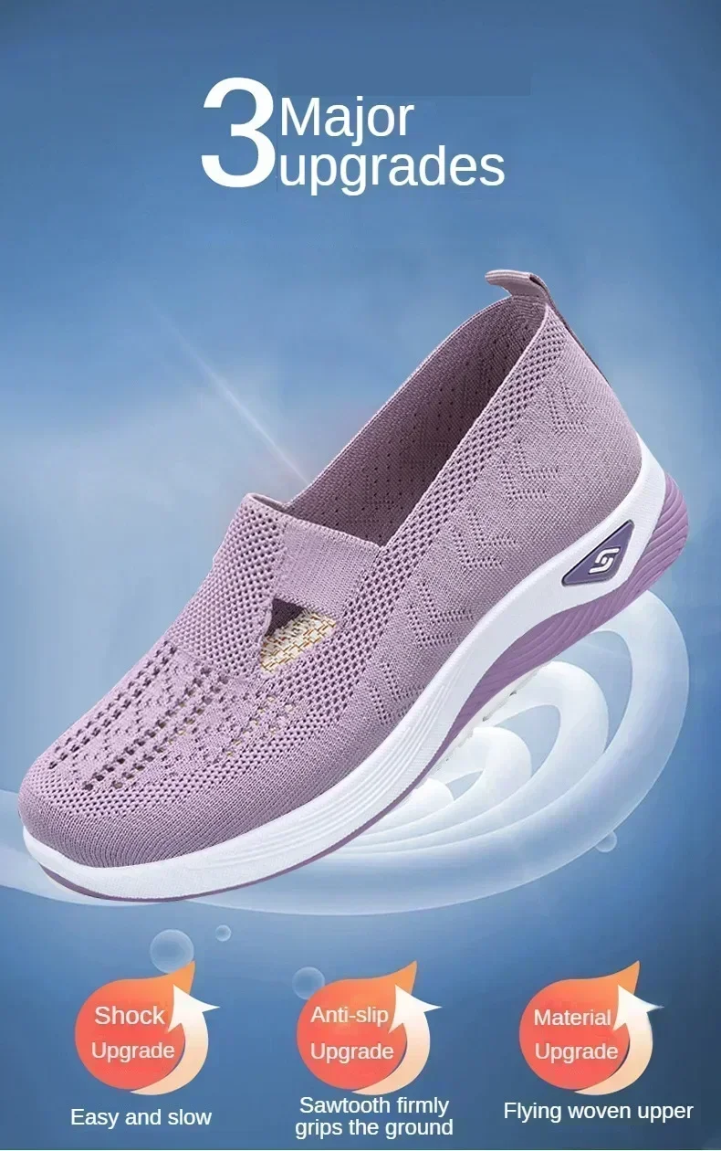 أحذية نسائية كاجوال قابلة للتنفس، أحذية مريحة لتقويم العظام، أحذية رياضية مضادة للانزلاق لفصل الربيع والصيف، وصلت حديثًا شبكية للنساء #6