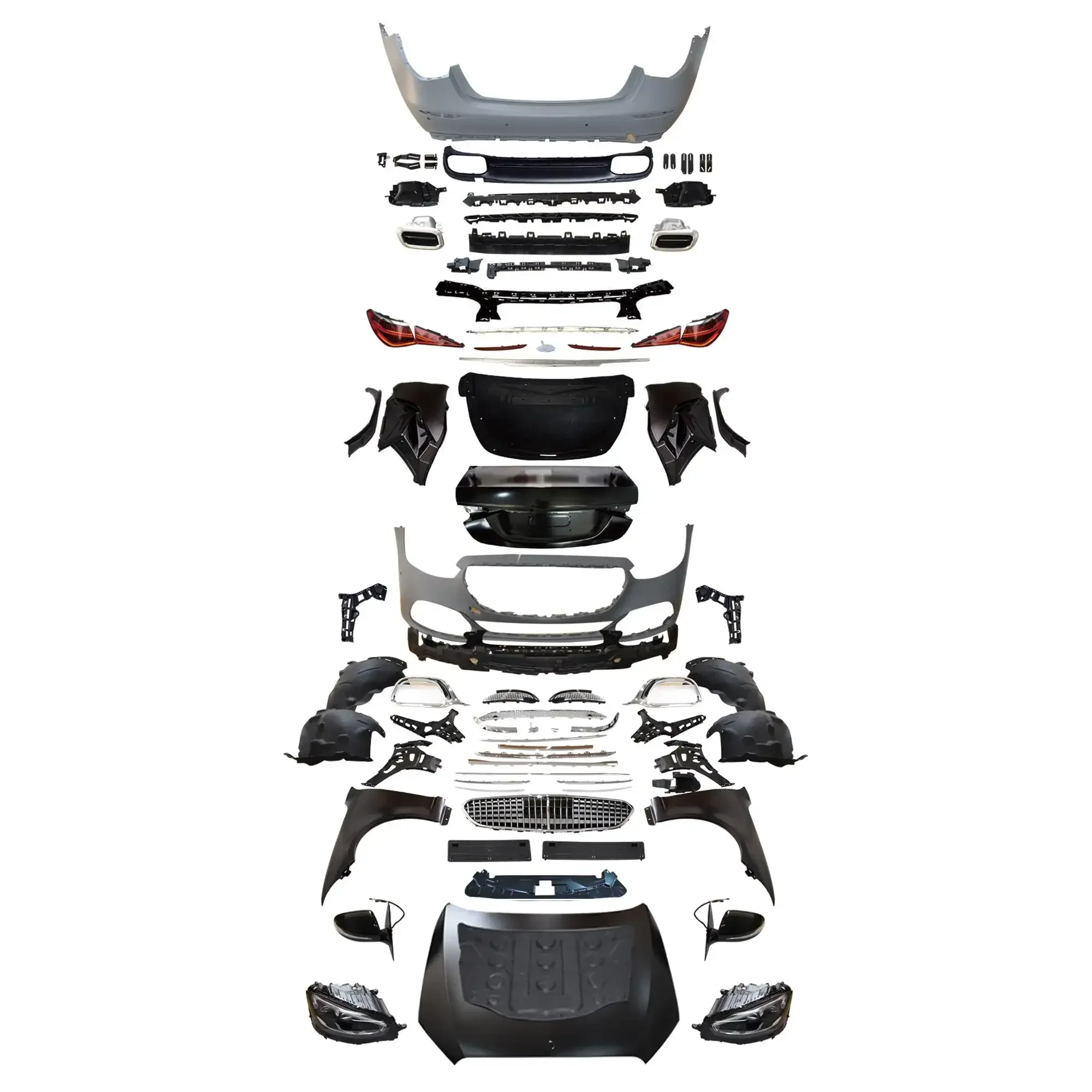 Upgrade for Mercedes Benz S-Class W221 Body Conversion Kit for Older Models For Mercedes Benz W223 M Style Bodykit