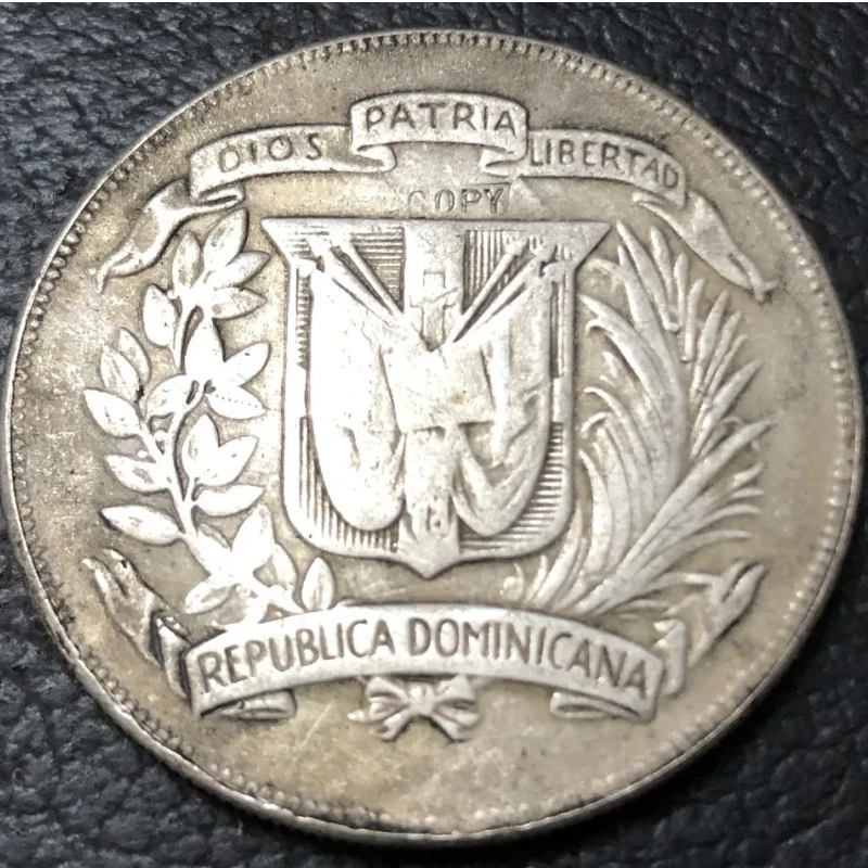 1974 Dominican Republic 1 Peso Central American and Caribbean Games Coin high quality Copy