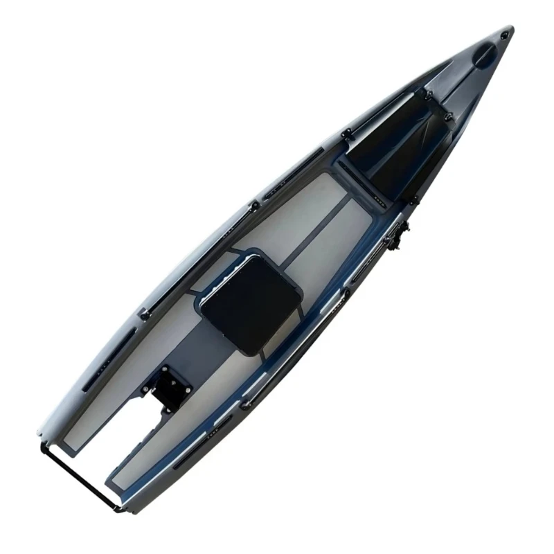 

Single boat sea kayak electric polyethylene plastic rowing boat surfing maneuverability performance design large storage
