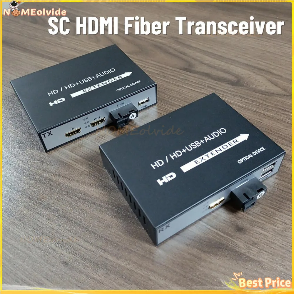 

Converter HDMI-compatible to Fiber Optic Video Extender KVM(HDMI-compatible+USB) 1080P