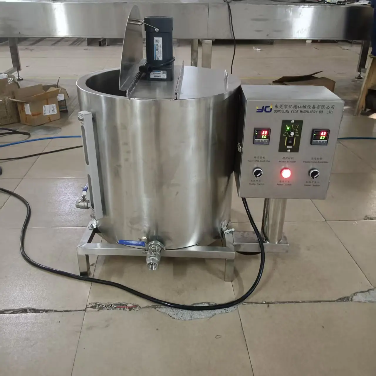50 Liter 1000W Wax Melting Tank with Dimensions 200x150x160 75kg Weight