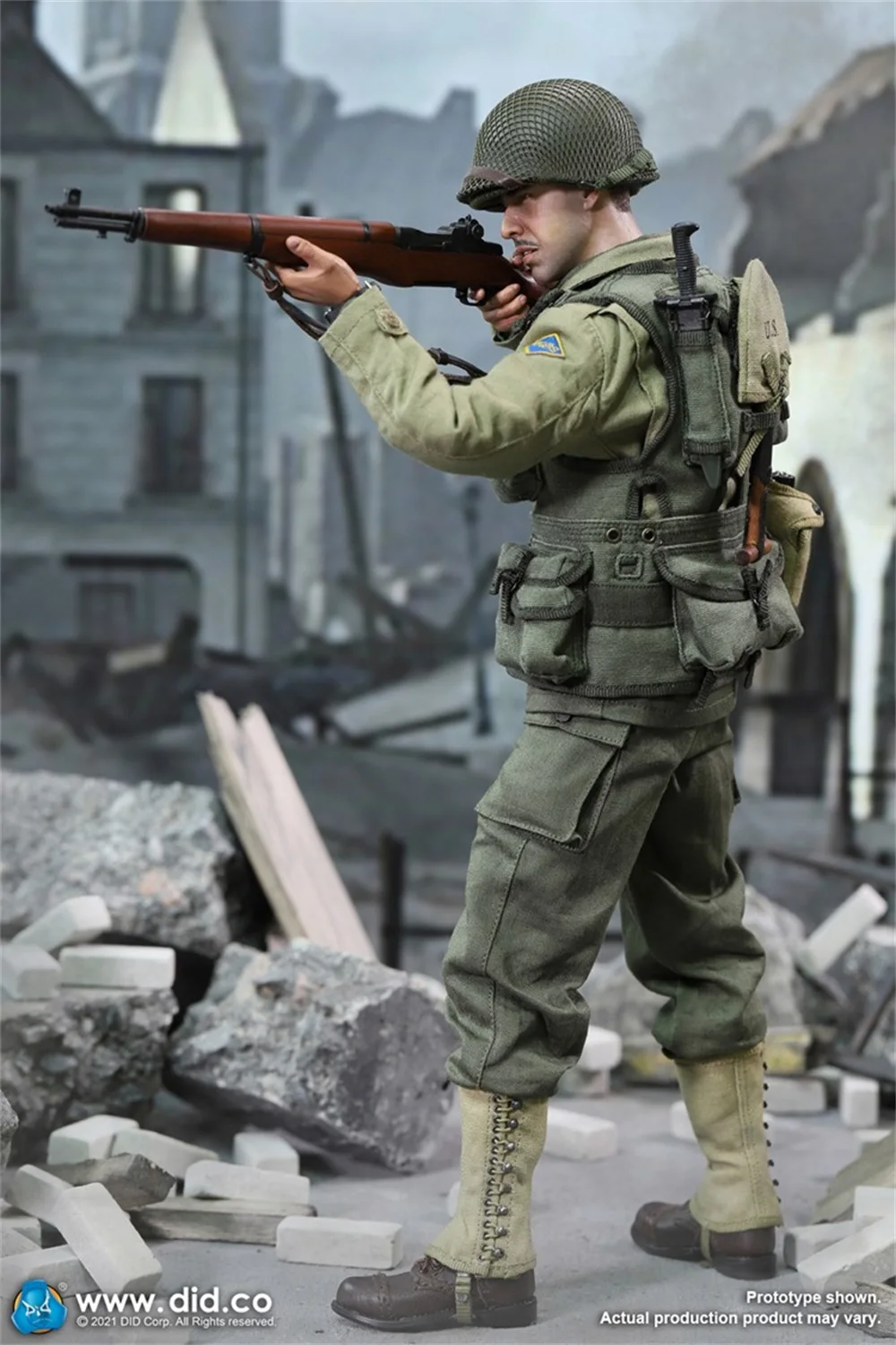 1/6 DID A80155 WWII Series US. Ranger Battalion Series 6 Private Mellish Army Soldier Moveable Full Set Doll For Collect