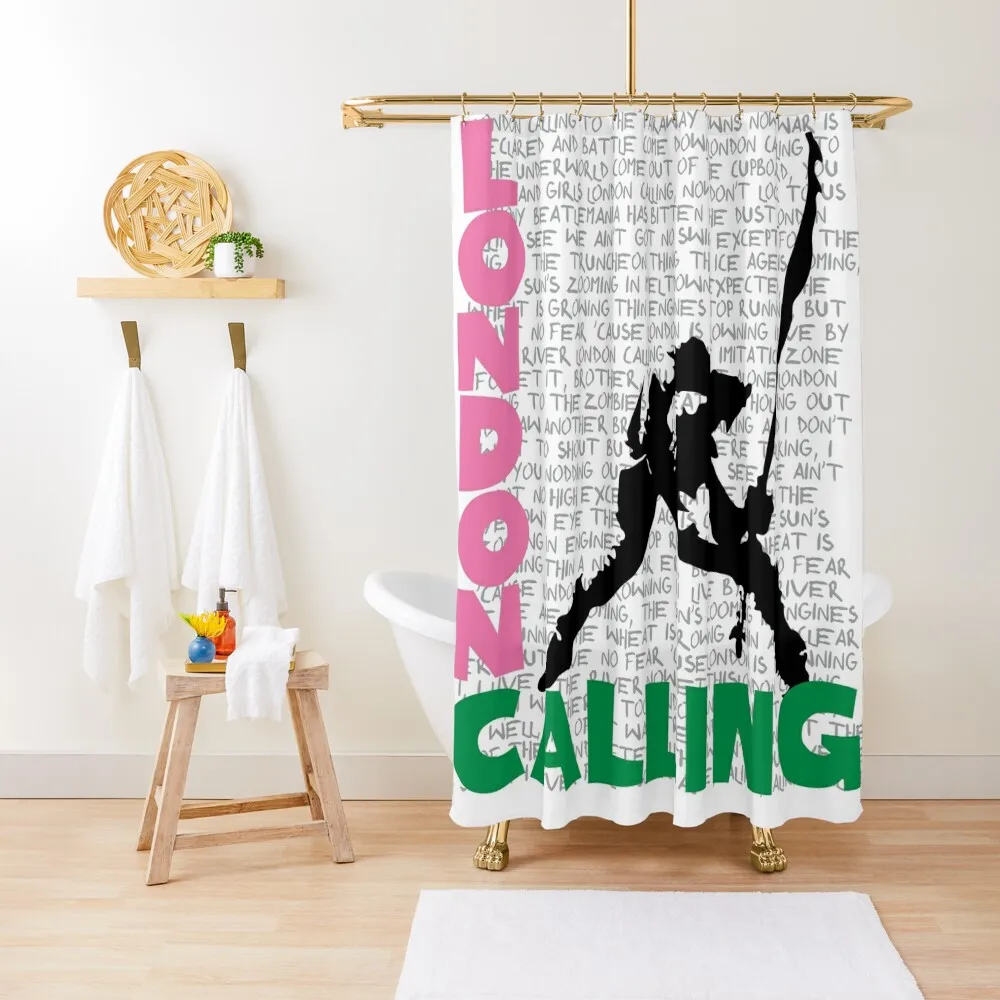 

The Clash - London Calling Shower Curtain Bathroom Deco Bathroom Accessorys Bathroom And Shower Products Curtain