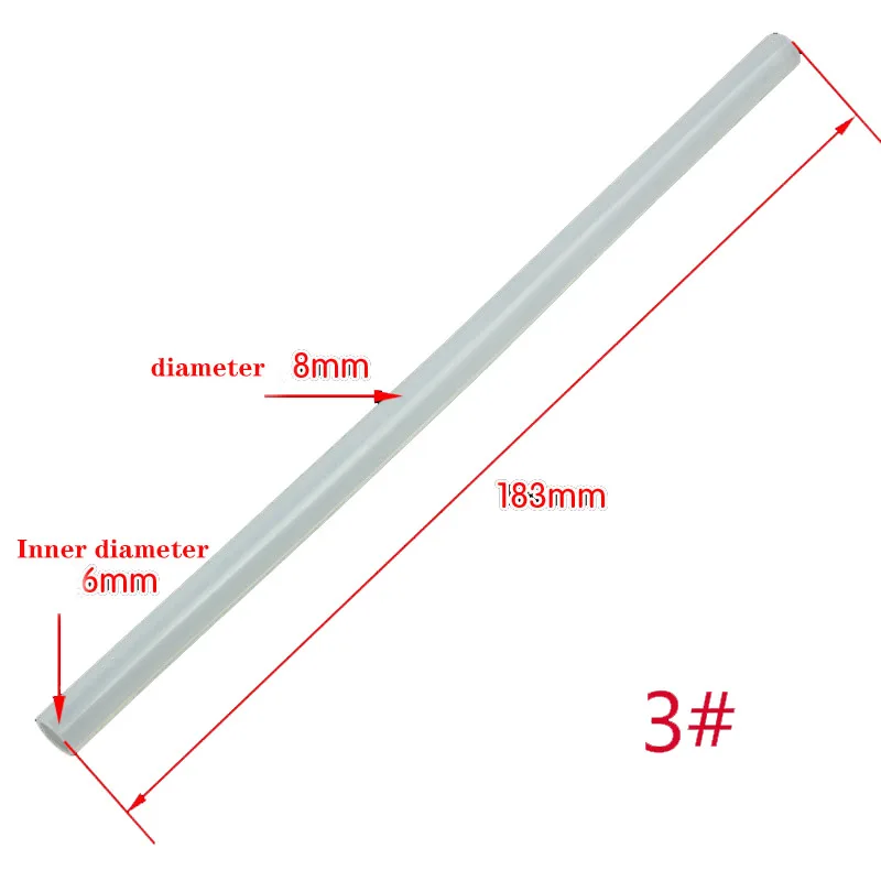 Mangueira nova do distribuidor de água de 183mm, mangueira de borracha de alta temperatura/mangueira de silicone, mangueira de interface do distribuidor de água
