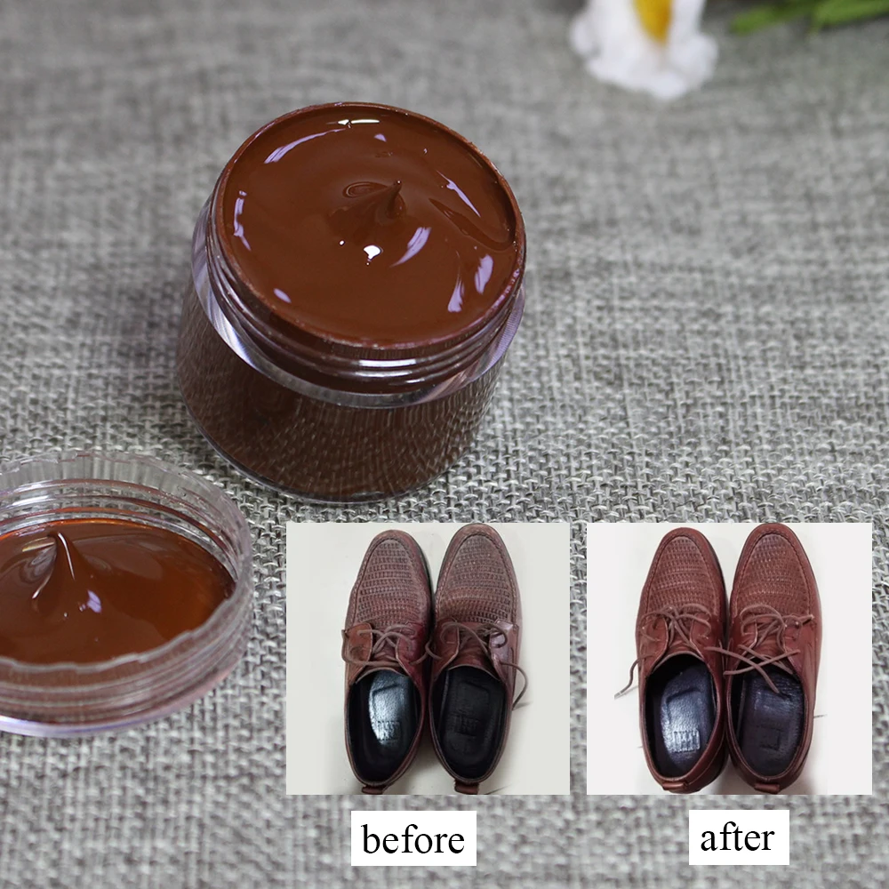 Medium Brown Leather Dye Paint Oily DIY Professional Paint Leather Craft Leather Bag Sofa Shoes Repair Complementary Color Paste