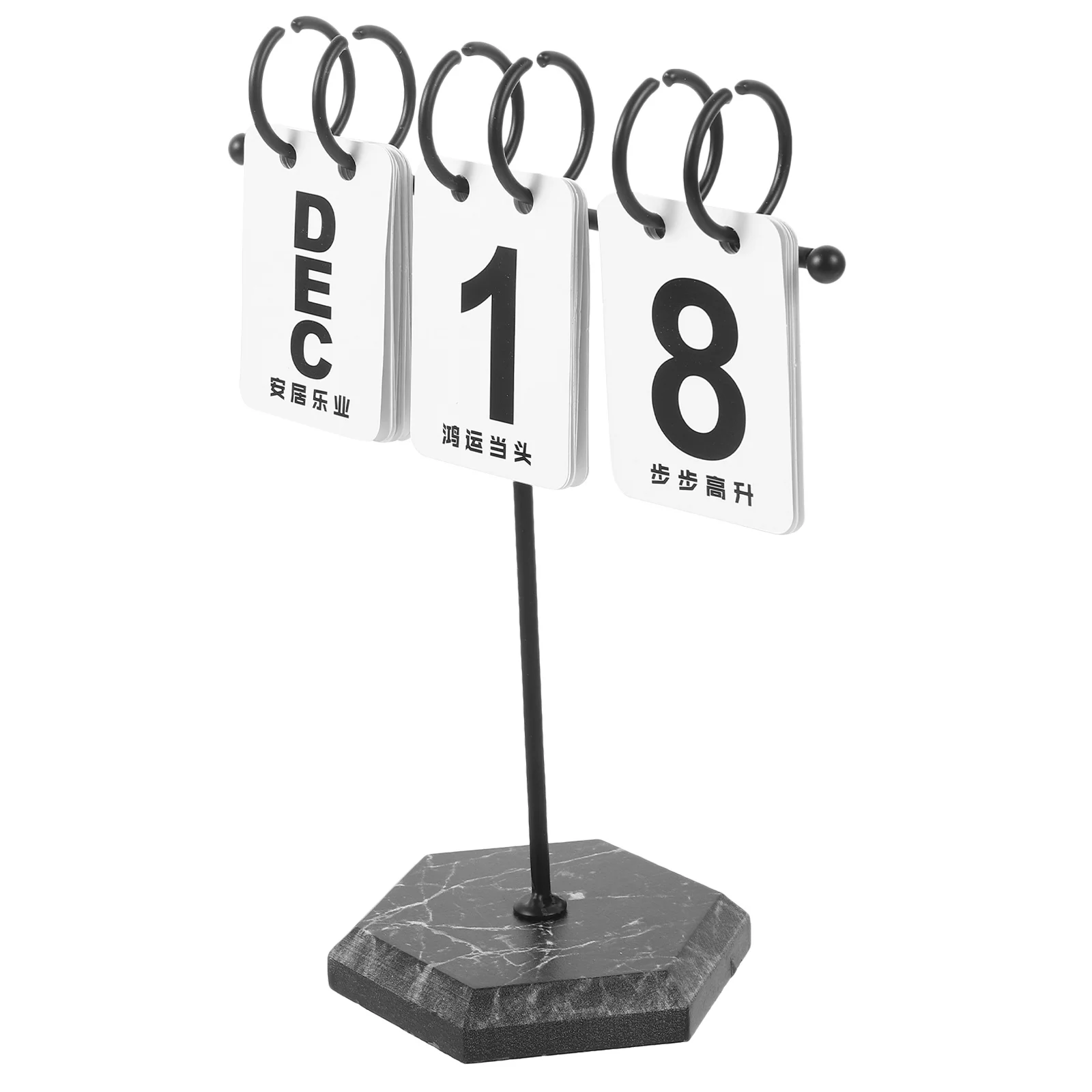 

1pc Reusable Flip Standing Desk Calendar For Office Home Decor Creative Perpetual Tabletop Calendar Rustic Farmhouse Desktop