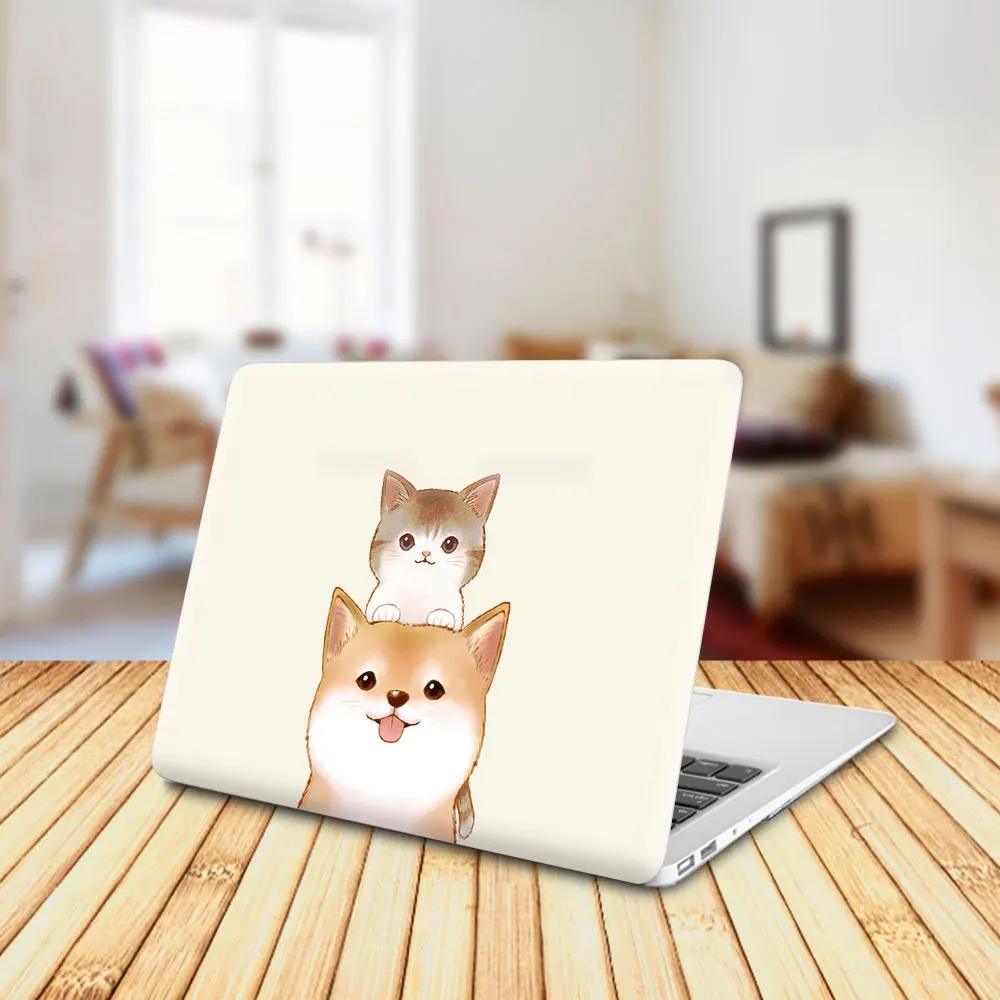 Kawaii capa para laptop anti-arrancado pvc capa para notebook para macbook air 11 m3 m2 13.6 15.3 a2338 a2941 pro 14.2 "15 barra de toque