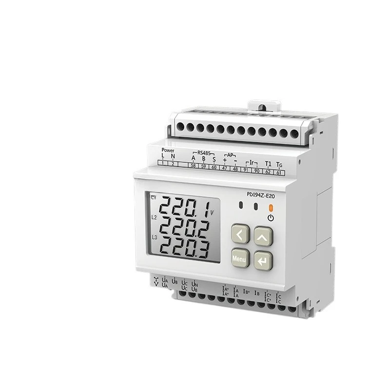 Rail type installation Intelligent energy efficiency monitoring end point Multifunctional power meter