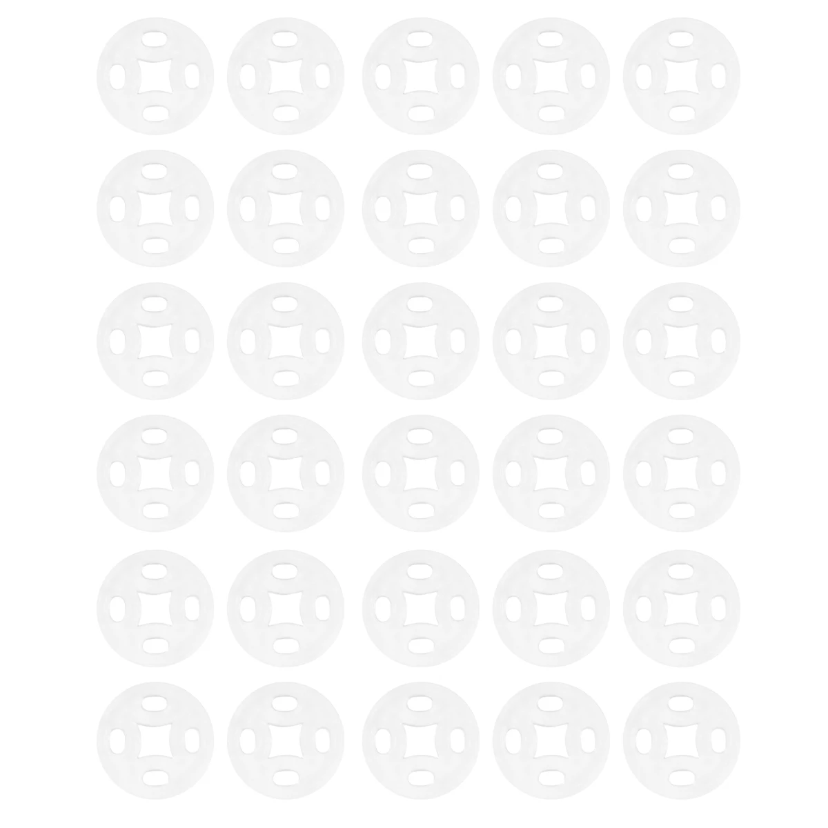 

100pcs Clear Transparent Sewing Buttons for Shirt Coat Invisible Snaps Resin Clothes Jacket DIY Craft Projects