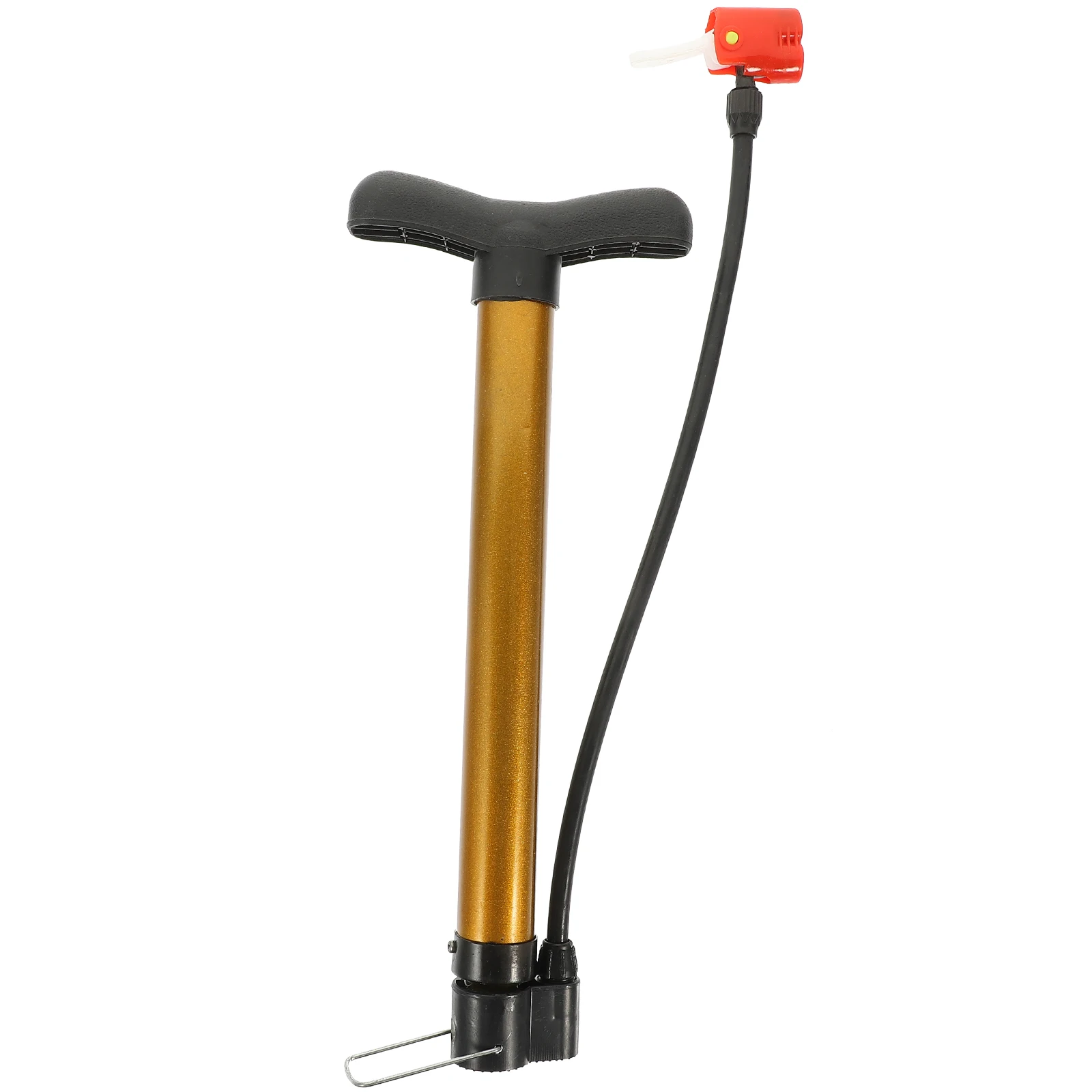 

Portable High-Pressure Alloy Foot Pump For Bike Motorcycle Ball Air Inflator Lightweight Compact Anti-Slip Cycling Accessory
