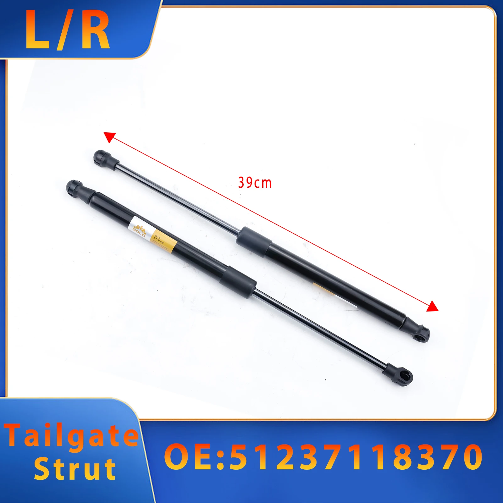 

2 шт. газовые пружины (амортизаторы) для крышки багажника BMW 116d 116i 118d 118i 120d 120i 123d 125i 130i 135i 2004-2013, артикул 51237118370, автомобильные аксессуары