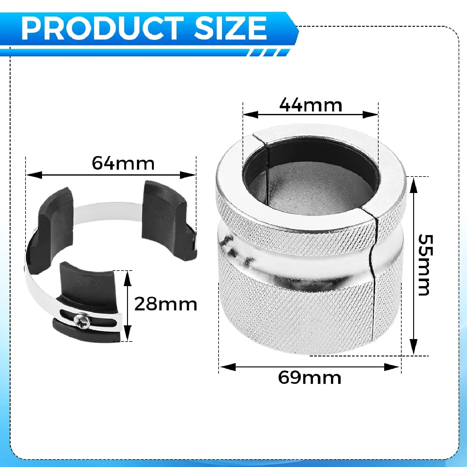 1 Set Motorcycle Fork Seal Driver Tool Simmer Ring Fork Seal Driver Adjustable Tool Fork Seal Driver Tool for 30mm - 45mm Tubes