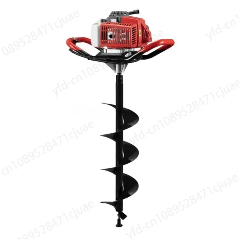 Hole Digging Machine Small high-power Tree Planting Digging Machine Hole Piling Machine Two-stroke Gasoline Ground Drill 1200ML