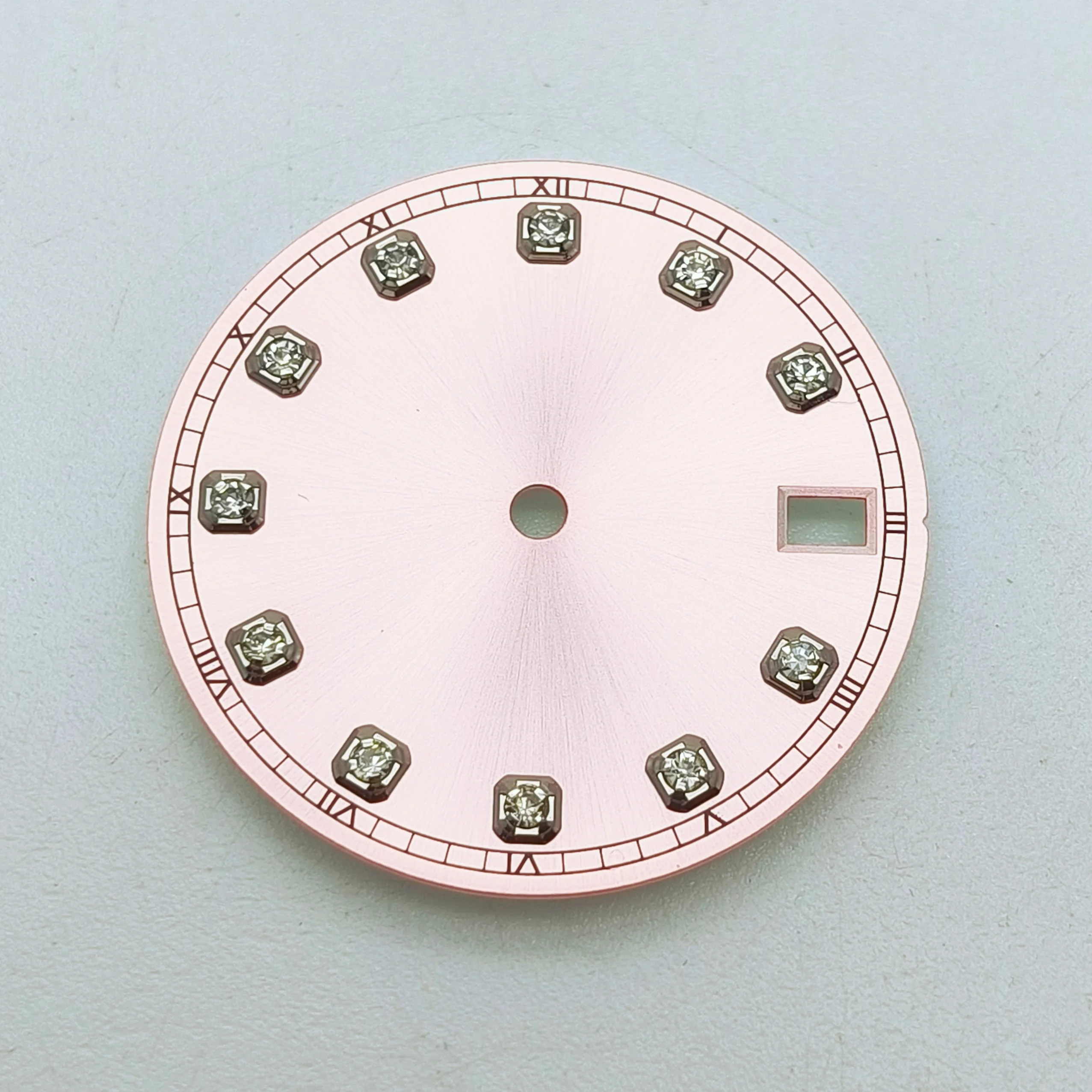 Dial Rhinestone para Movimento Automático, Assista Parte, 28.5mm, Ajuste para NH35