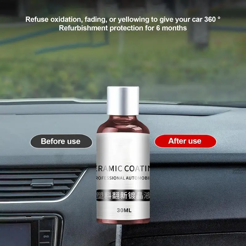 

Liquid Crystal Car Wax 30ml Car Coating Renewal Agent Refurbished Coating Solution For Enhancing Dashboard & Vehicle Shine