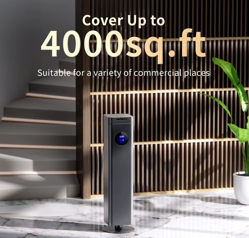 Unique Products to Sell Online Luxury Tower 1500ml Electric Hotel Lobby  Waterless Diffuser with App-Controlled WiFi