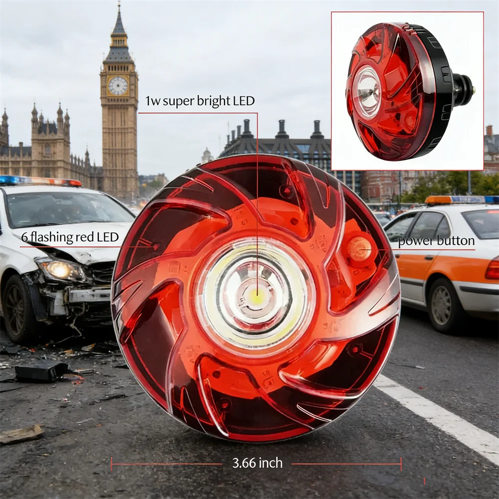 Auto-noodverlichting 2026 Nieuwste versie DGT-goedgekeurd Beacon V16 met Geolocator Onbeperkte Telefonica-gegevens tot 2038 Light V16