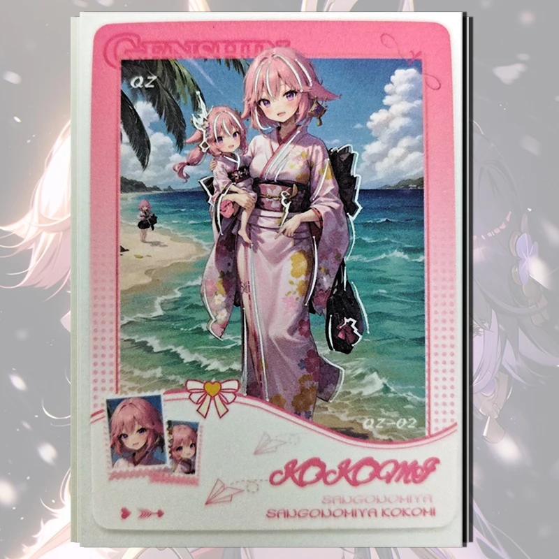 Anime Goddess Story era ACG QZ card Ganyu Raiden Shogun Furina Yoimiya Nahida Kamisato Ayaka boy Toy collection Birthday gifts