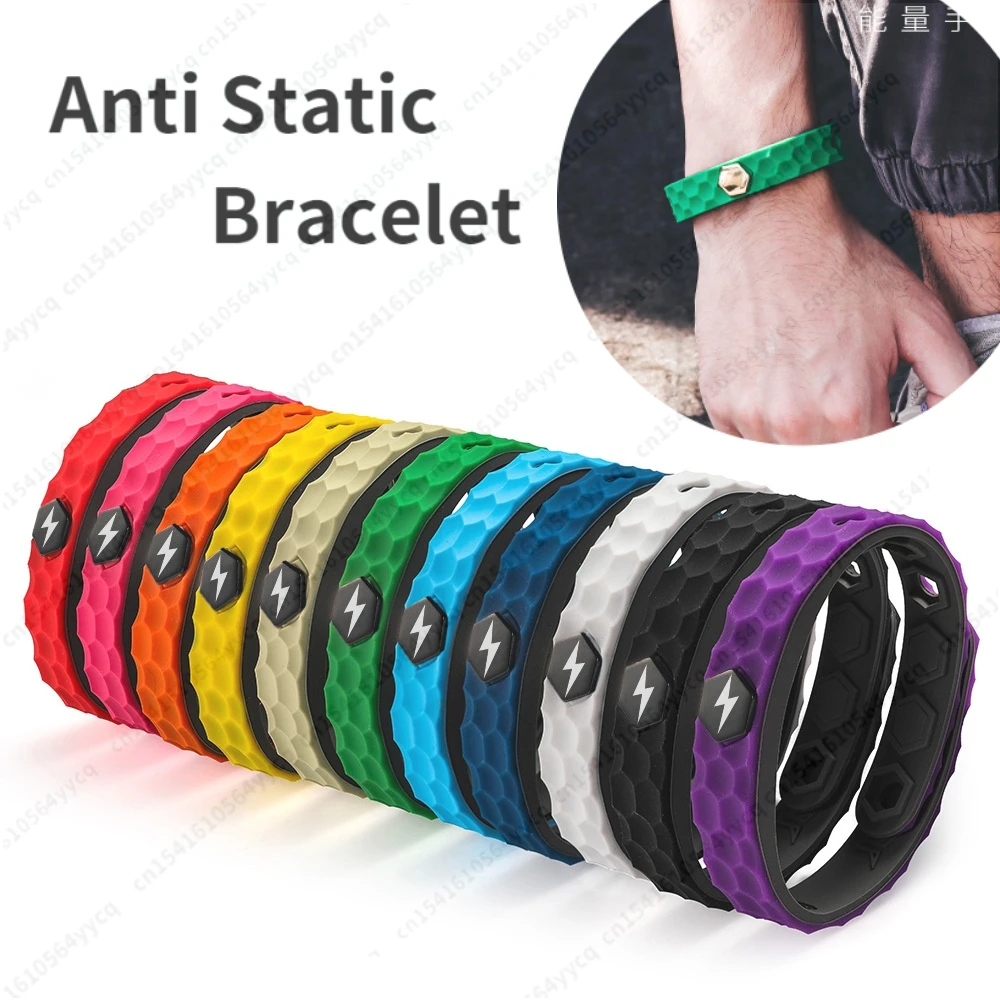 Wireless Waterproof Human Body Anti-static Artifact Silicone Bracelet For Women Men Balance Anion Negative Ion Energy Jewelry