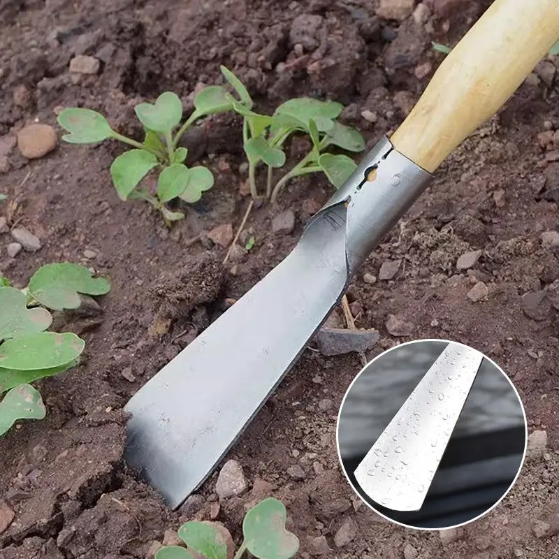 Stainless Steel Weeding Shovel Garden Weeding Potted Planting Multifunctional Root Picking Shovel Manual Weeding Tools